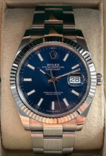 Load image into Gallery viewer, Rolex Datejust 41 Blue Dial White Gold Oyster (2020) 126334
